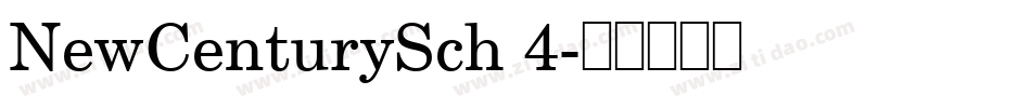 NewCenturySch 4字体转换